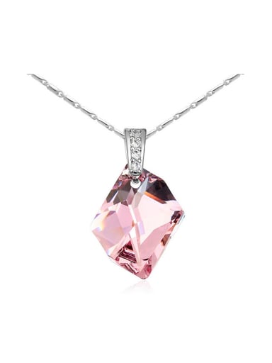 Simple austrian Crystal Pendant Alloy Necklace