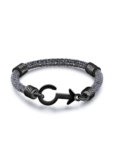 Fashion Personalized Artificial Leather Unisex Bracelet