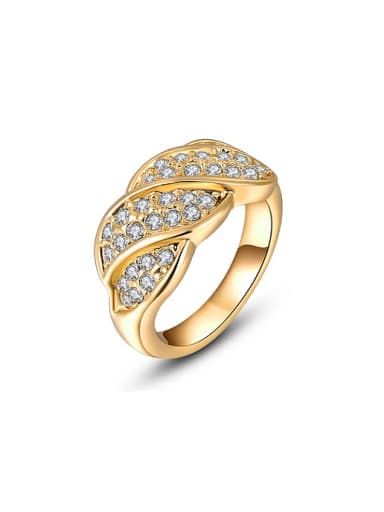 All-match 18K Gold Plated Austria Crystal Ring