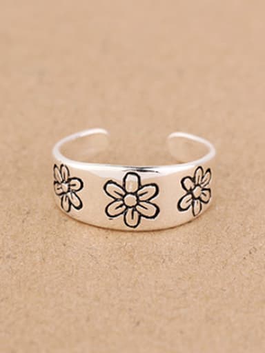 Flowery Opening band ring
