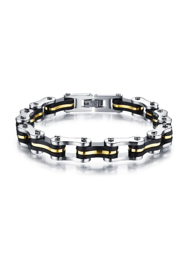 Personalized Titanium Men Bracelet