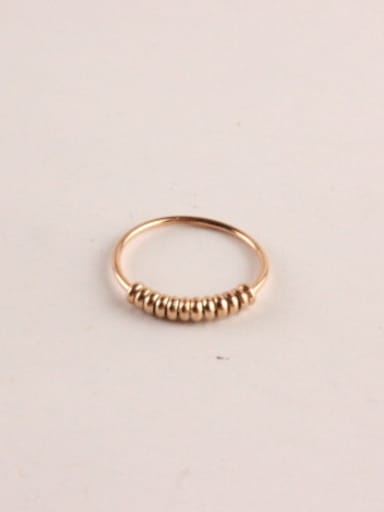 Spring Retro Rose Gold Plated Ring
