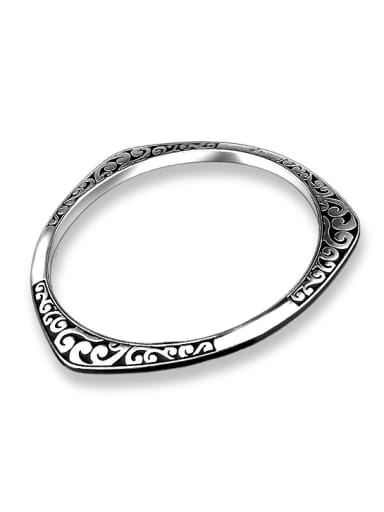 Retro style Thai Silver Plated Personalized Bangle