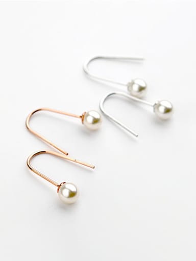 Fashion U-style imitation pearl  Earrings