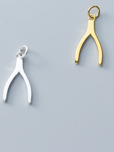 925 Sterling Silver With Silver Plated Small Fork Charms