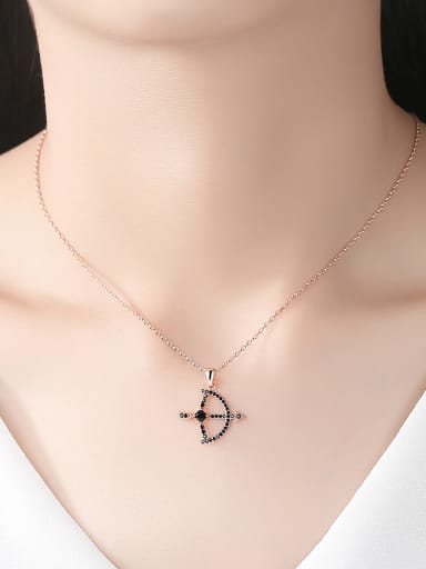 Copper With Cubic Zirconia Vintage Bow And Arrow Necklaces