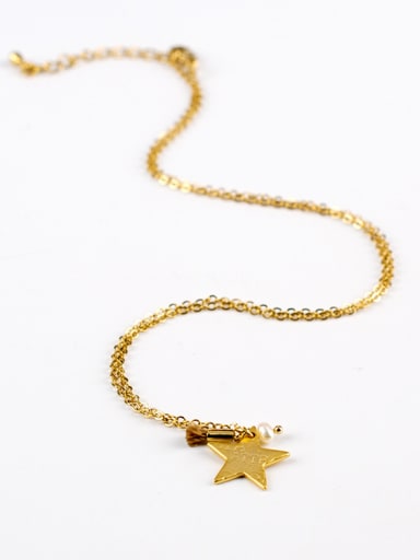 16K Gold Plated Star Shaped Necklace