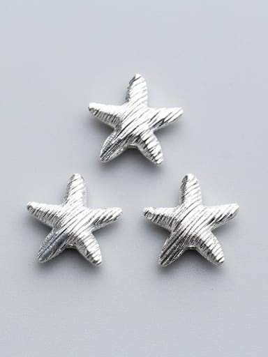 custom 925 Sterling Silver With Silver Plated Personality Star Beads