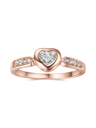 Heart-shape Zircons Classical Women Ring
