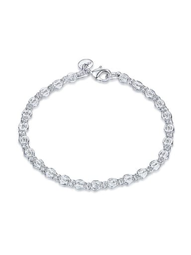 Simple Fashion Silver Plated Bracelet