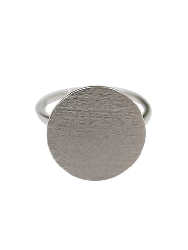 Simple Round Silver Smooth Ring