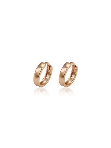 Copper Alloy 18K Gold Plated Simple Style stud Earring