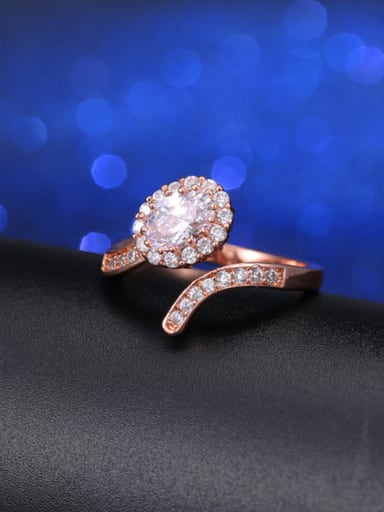 Color Zircon Opening Cocktail Ring