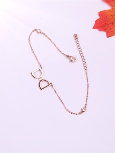 Hollow Bow Rhinestones Fashion Anklet