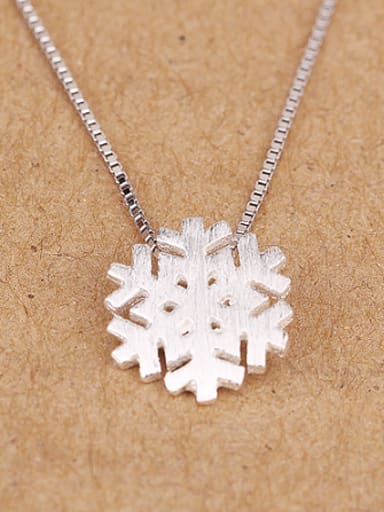 Simple Snowflake Necklace