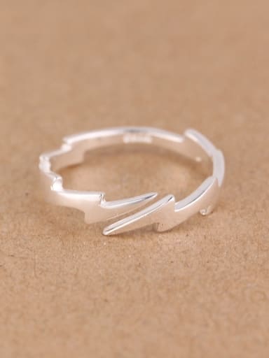 925 Silver Simple Opening Midi Ring