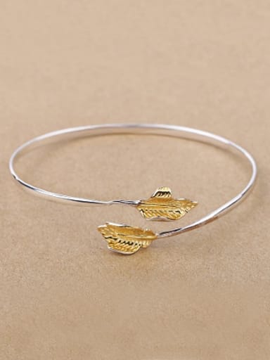 Simple Autumn Leaves Opening bangle