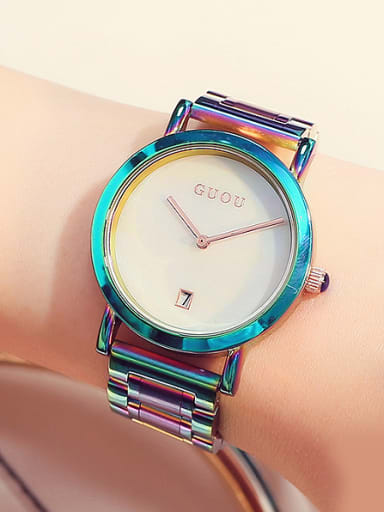 GUOU Brand Simple Colorful Watch