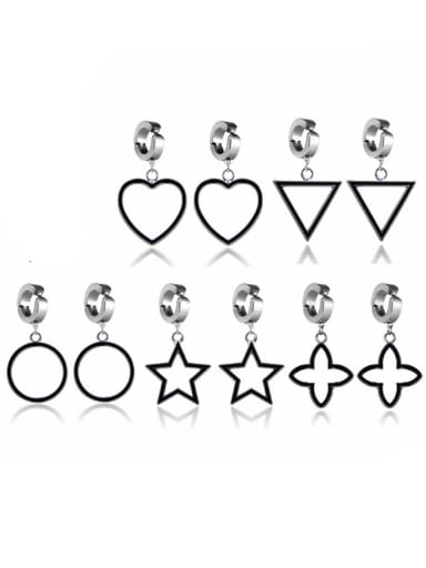 Stainless Steel With Classic Heart Stud Earrings