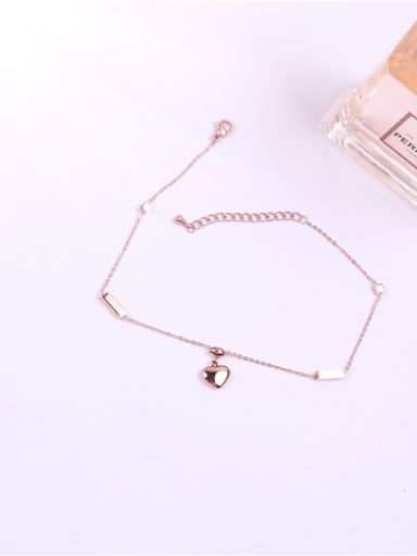Smooth Heart Accessories Fashion Anklet