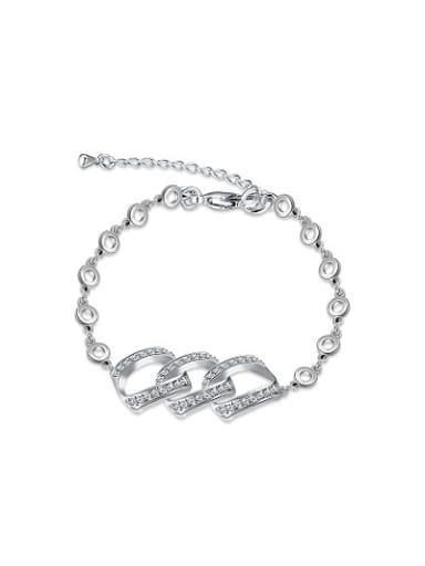 Women High-quality Geometric Austria Crystal Bracelet