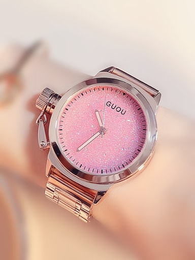 GUOU Brand Fashion Shiny Numberless Watch