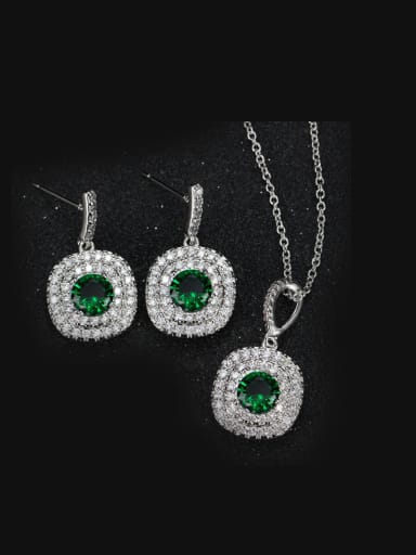 Color Crystal Fashion Jewelry Set