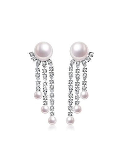 Freshwater Pearls Tassels drop earring