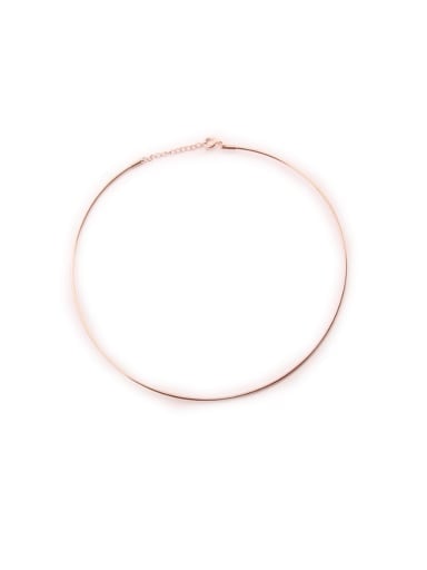 Smooth Simple Round Women Necklace