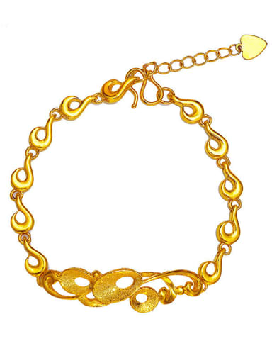 Copper 24K Gold Plated Classsical  Bracelet