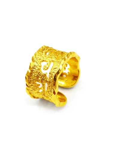 Men Gold Plated Open Design Ring