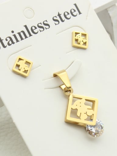Simple Style Square-shape Two Pieces Set