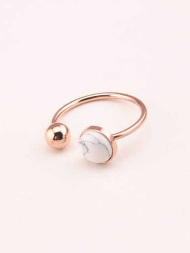 Imitation Marble Personality Open Ring