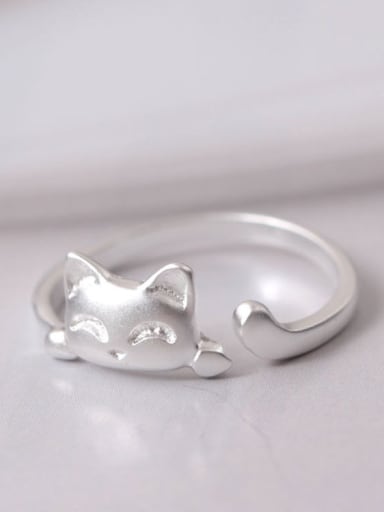 Fashion Lucky Cat Opening Ring
