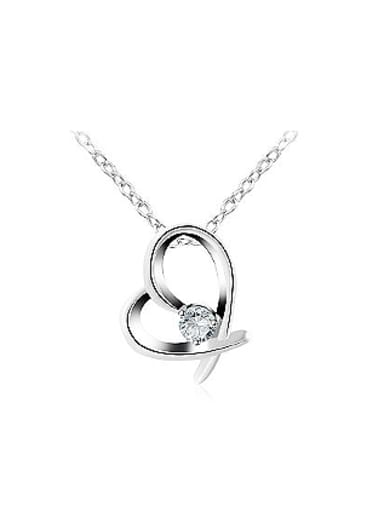 Elegant Glass bead Heart Shaped Necklace