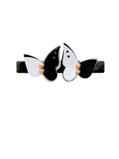 custom Alloy With Cellulose Acetate   Fashion Butterfly Barrettes & Clips