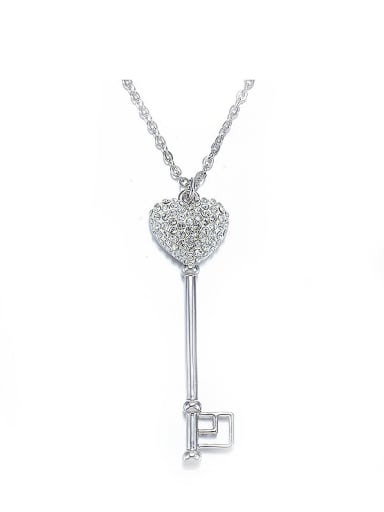 Heart-shaped austrian Crystal Necklace