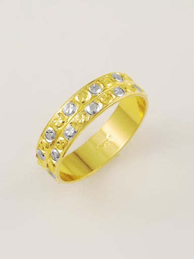 Shimmering 24K Gold Plated Geometric Rhinestone Ring