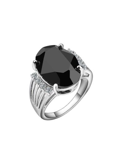 Retro style Resin stone Crystals Alloy Ring