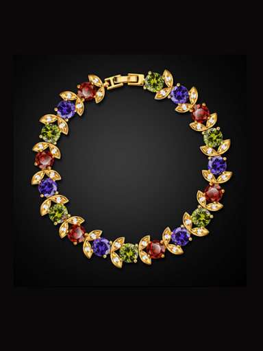 Fashion Multicolor Round Zircon Bracelet