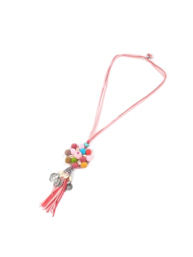 Western Style Colorful Women Sweater Necklace