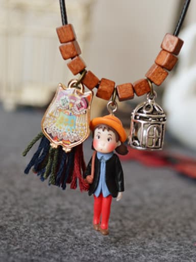 The Little Girl Shaped Tassel Necklace