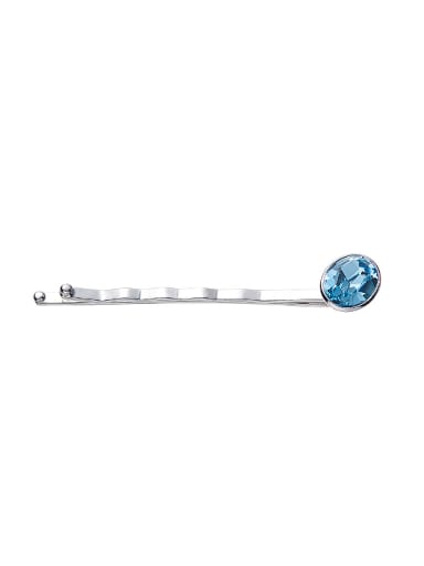 custom Blue austrian Crystal Hairpin