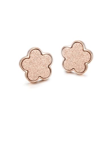 New Summer Frosted Flower stud Earring