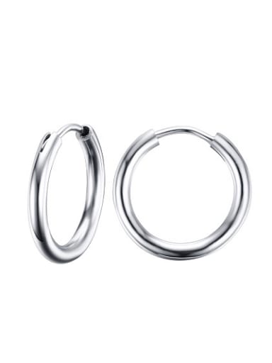 All-match High Polished Stainless Steel Drop Earrings
