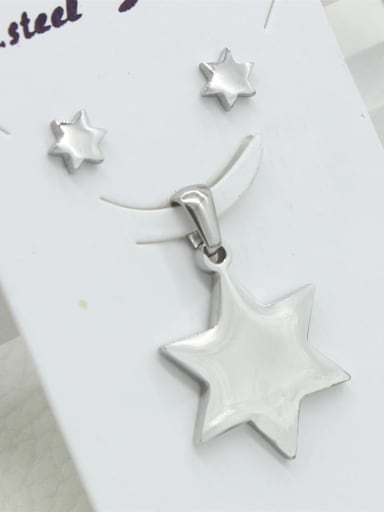 Fashionable Star-shape Earring Pendant Set