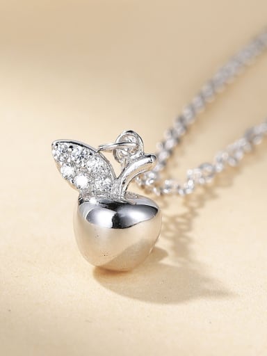 2018 925 Silver Apple Necklace