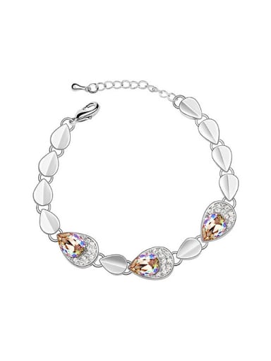 Fashion austrian Crystals Water Drop Alloy Bracelet