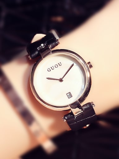 GUOU Brand Simple Numberless Watch