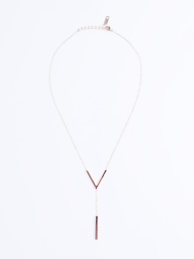 Delicate 16K Gold Plated V Shaped Necklace